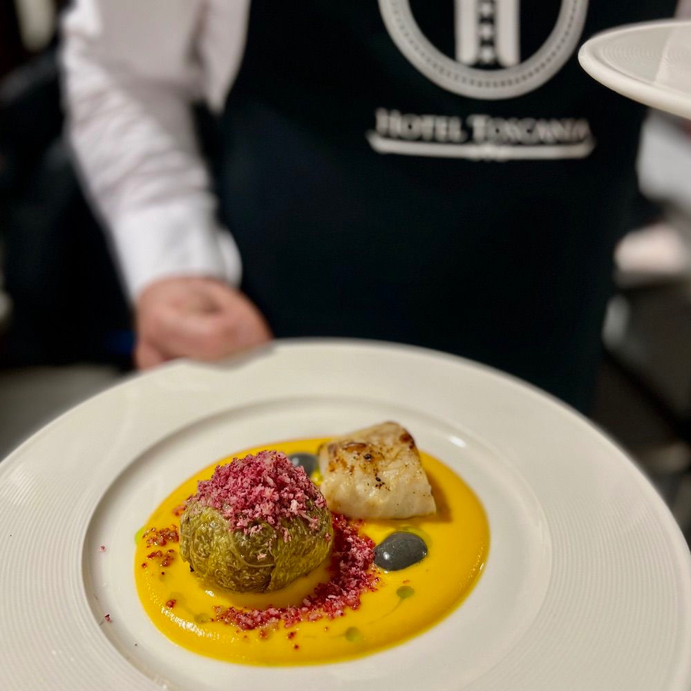Autorskie danie z Restauracji Toscania - przyjęcia okolicznościowe koło Leszna